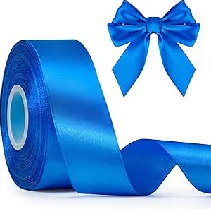 Amazon Mauproy 1 1 2 Inch Wide Royal Blue Satin Ribbon 50 Yards