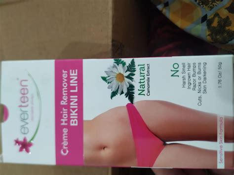 Everteen NATURAL Hair Removal Cream With Chamomile For Bikini Line Underarms In Women And