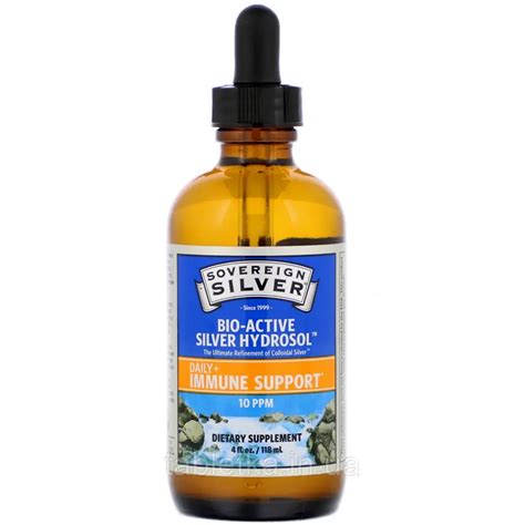 Sovereign Silver, Bio-Active Silver Hydrosol, коллоидное серебро для ...