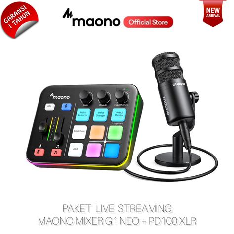 Jual Maono G Neo Paket Audio Interface Rgb V Phantom Power Dan Mic