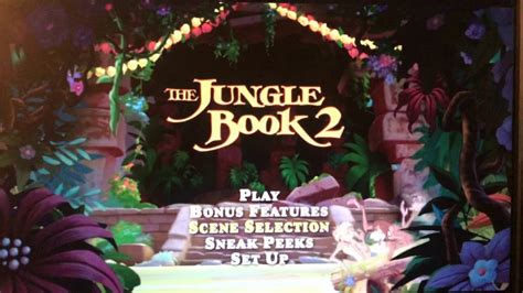 The Jungle Book 2 Menu YouTube