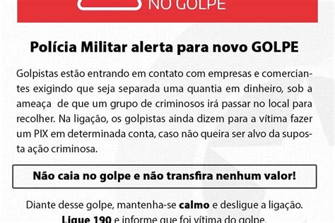 Polícia Militar Alerta Para Novo Golpe Aplicado Na Região