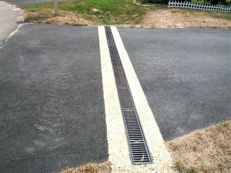 Driveway Water Diverter Trench Drain Install Completion In The