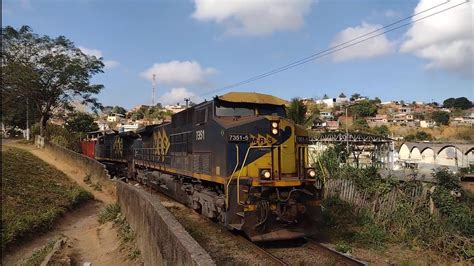 Trem De Carga Geral Da Mrs Log Stica Dupla De Locomotivas Ge Ac I