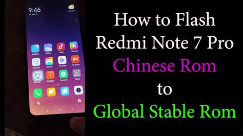 How To Install Redmi Note Pro Chinese Rom To Global Stable Rom Youtube