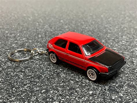 Golf Gti Mk Keychain Hot Wheels Matchbox Red Etsy