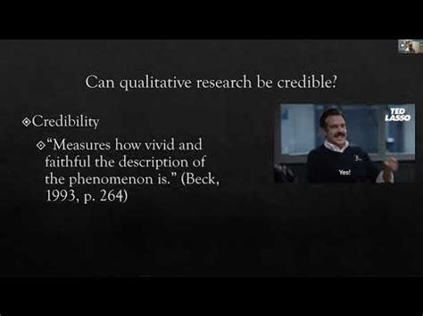 Qualitative Research Credibility Transferability And Consistency