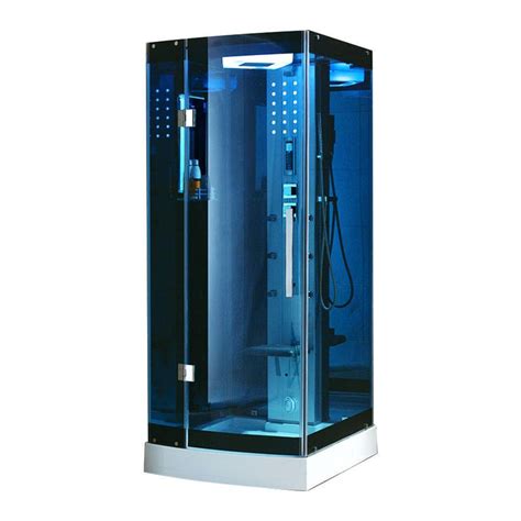 Mesa WS-301A With Blue Glass Steam Shower (36"L x 36"W x 85"H ...