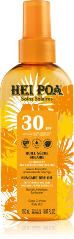 Hei Poa Tahiti Monoi Oil Tahiti Monoi Oil Olio Abbronzante Secco SPF 30