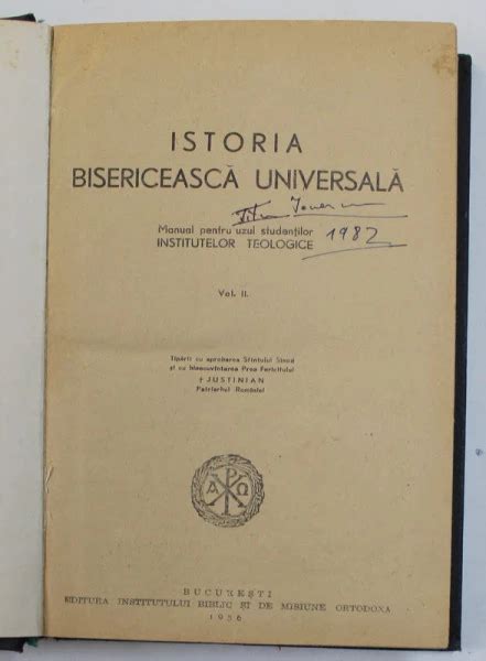 ISTORIA BISERICEASCA UNIVERSALA MANUAL PENTRU UZUL STUDENTILOR