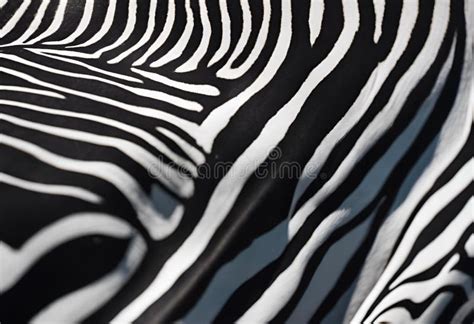 AI Generated Illustration Of A Zebra Skin Texture Stock Illustration