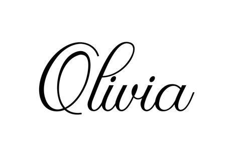 Free Font Olivia Lettering Olivia Name Names With Meaning