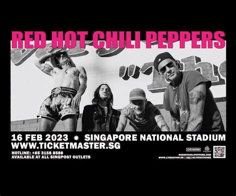 Red Hot Chili Peppers Live In Singapore Concert Tickets Tickets Vouchers Event Tickets On