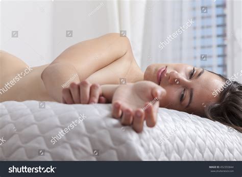 Portrait Dreamy Naked Woman Lying On Stock Photo Shutterstock