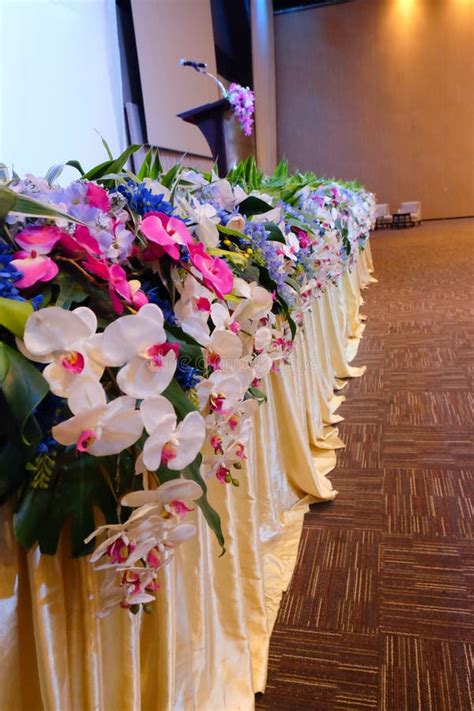 Close Up Flowers Decoration On Stage Stock Photo Image Of Cooperative