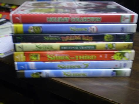 (7) DREAMWORKS SHREK Children's DVD Lot: Shrek 1-4 Halloween Christmas ...