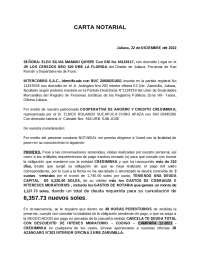 Carta Notarial Requerimiento De Pago Apuntes De Derecho Docsity