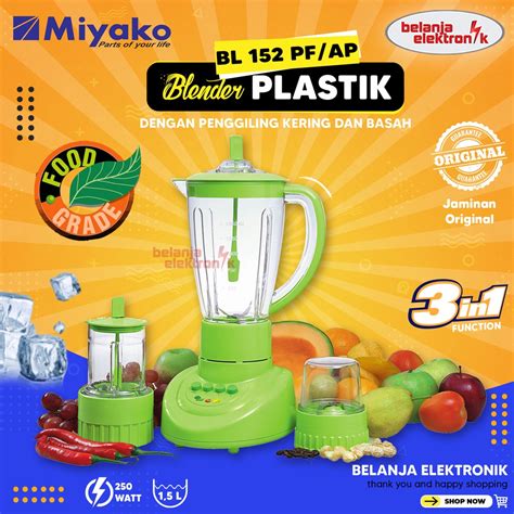 Jual Miyako Blender Bl Pf Ap Plastik In Foodgrade Serbaguna