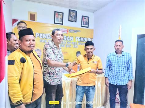 Hanura Tual Buka Pendaftaran HT Pertama Ambil Formulir JK Siap Gas 01