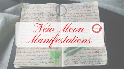 Scarlet Moon Creations: New Moon Manifestation