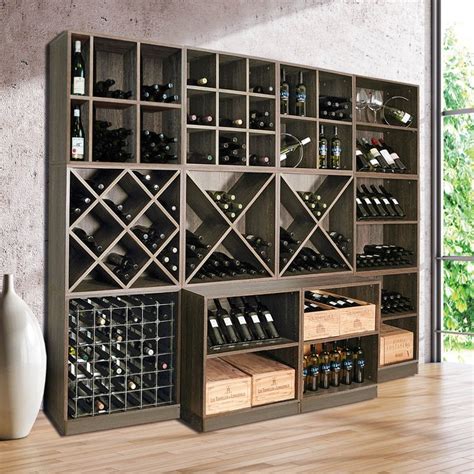 Weinregal System Cavepro Aus Holz Im Dekor Wenge Flaschen Regal