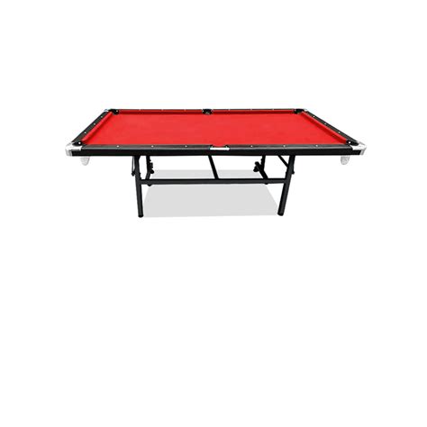 8ft Foldable Pool Table Red Felt Billiard Table Free Accessory For