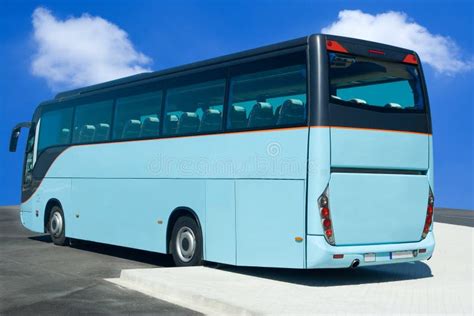 Blue Tour Bus stock photo. Image of freight, tires, auto - 7699268