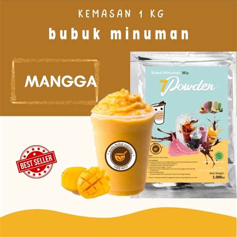 Jual Bubuk Minuman Mangga 1kg Mix Serbuk Minuman Rasa Mango Bubuk