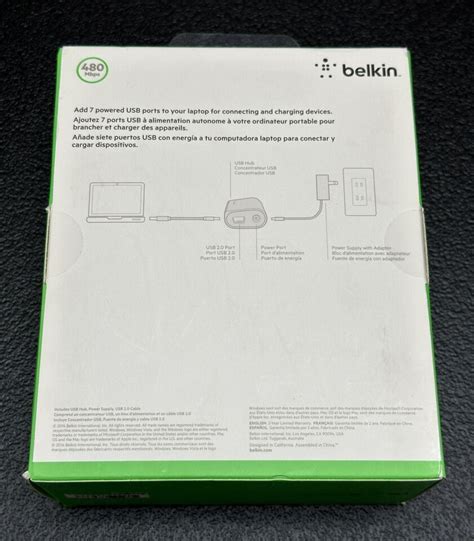 Belkin 7 Port Ultra Slim Desktop Hub USB External EBay