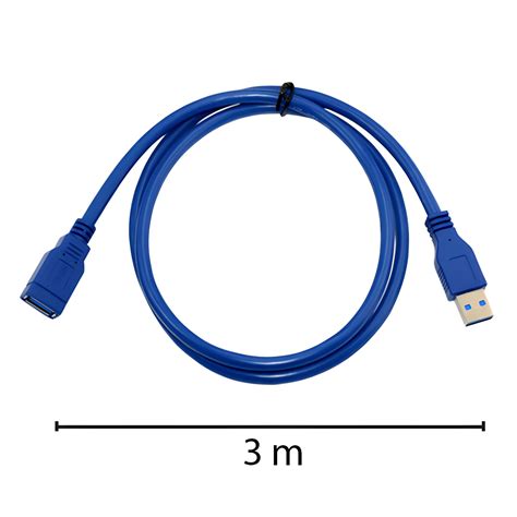 Cablu Prelungitor USB 3 0 Mama USB 3 0 Tata 3m Albastru EMAG Ro