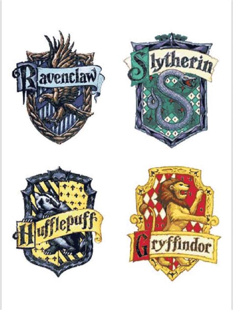 Harry Potter House Crests | Etsy