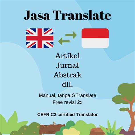 Jual Jasa Translate Terjemah Inggris Indonesia Artikel Jurnal