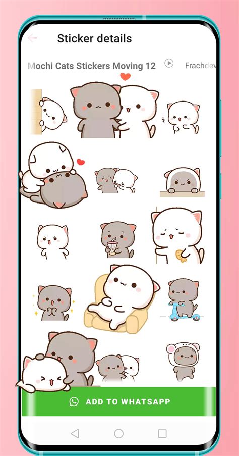 Mochi Peach Cat Stickers APK untuk Unduhan Android