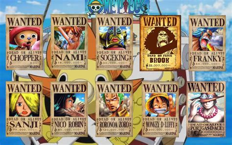 Wanted Poster One Piece Wallpapers Wallpaper Cave