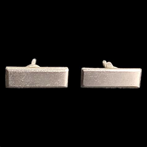 Pair of 1st LT First Lieutenant Rank Insignia Silver Bars Mini Sized ...