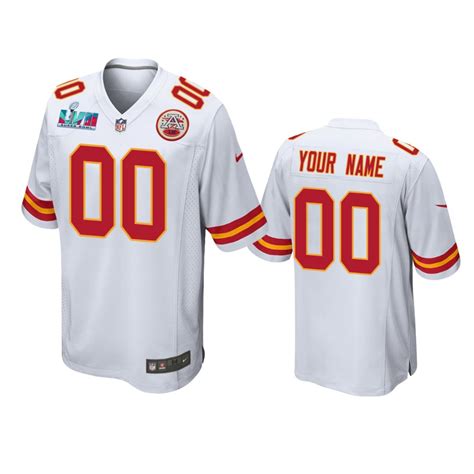 Kansas City Chiefs Custom White Super Bowl LVII Game Jersey - NB Jersey