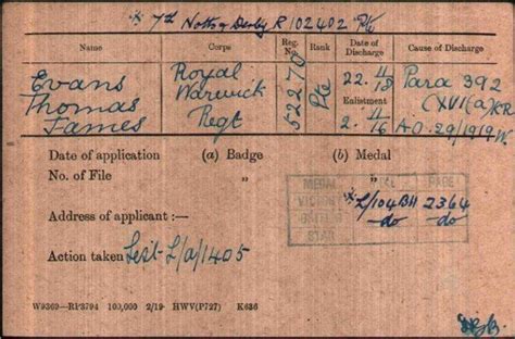 Thomas James Evans Soldiers And Their Units The Great War 1914