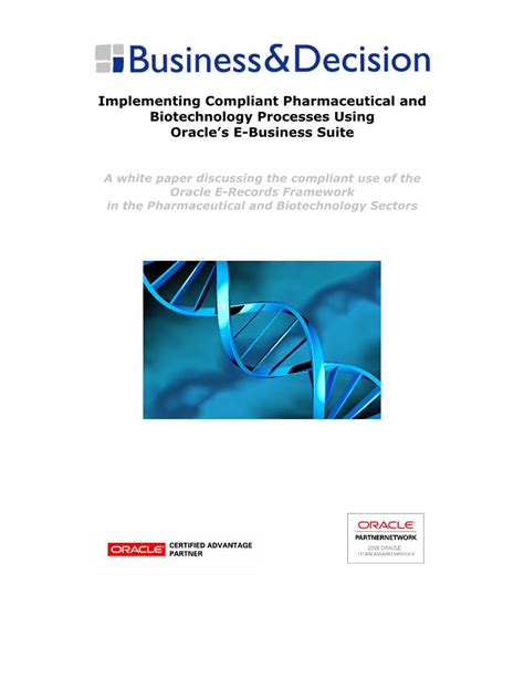 Pdf Implementing Compliant Pharmaceutical And Biotechnology · Pdf