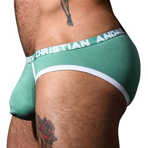 Andrew Christian Almost Naked Fly Tagless Briefs Sage INDERWEAR