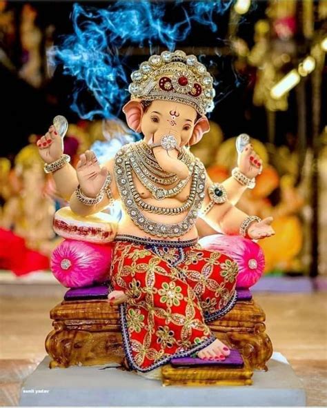 Pin By Anu Sharma On Shri Ganesh Happy Ganesh Chaturthi Images Happy