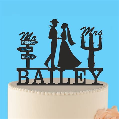 Western Cake Topper Etsy