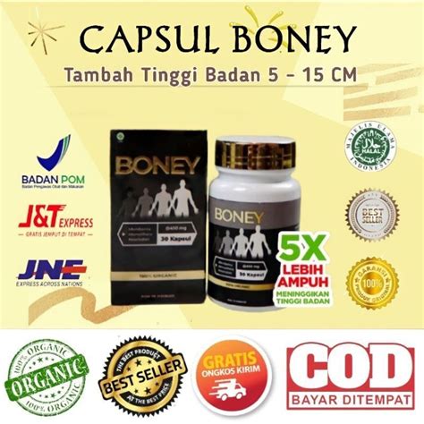 Jual BONEY KAPSUL PENINGGI BADAN AMPUH ORIGINAL Shopee Indonesia