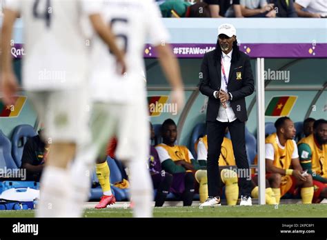 Al Wakrah Cameroon Coach Rigobert Song During The Fifa World Cup