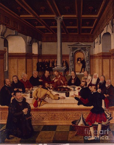 The Last Supper Painting By Lucas The Elder Cranach Pixels