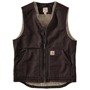 Carhartt Men S Large Tall Dark Brown Cotton Relaxed Fit Washed Duck