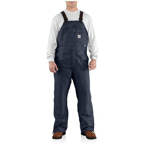 Mens Carhartt® Flame Resistant Unlined Canvas Bib Overalls 282556