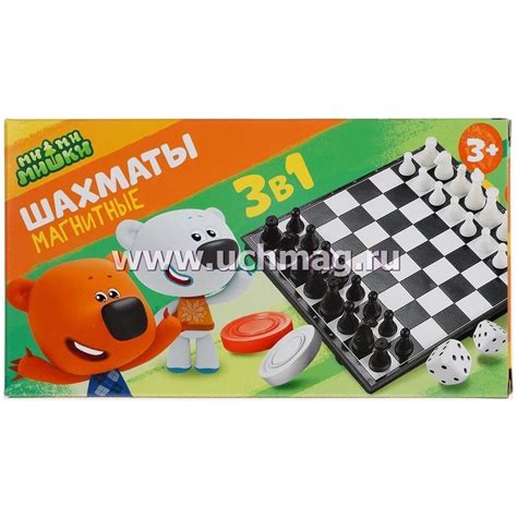 Игра настольная "Шахматы магнитные Ми-ми-мишки 3 в 1" – купить по цене ...