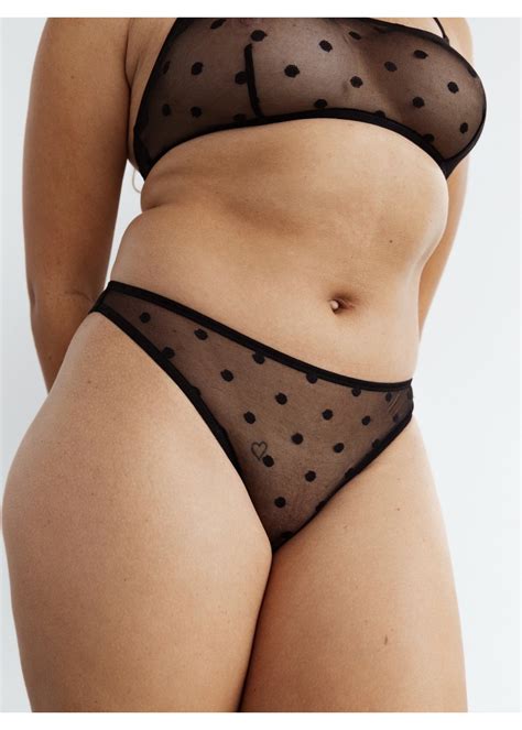 Culotte Style Bikini Chancr Obsidian Par Blush Lingerie Annex Vintage