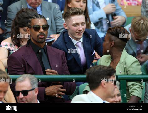 David Haye In The Royal Box On Centre Court On Day Six Of The Wimbledon