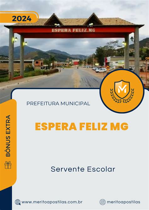 Apostila Servente Escolar Prefeitura De Espera Feliz Mg M Rito